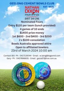 Friday Open Bowls Mufti